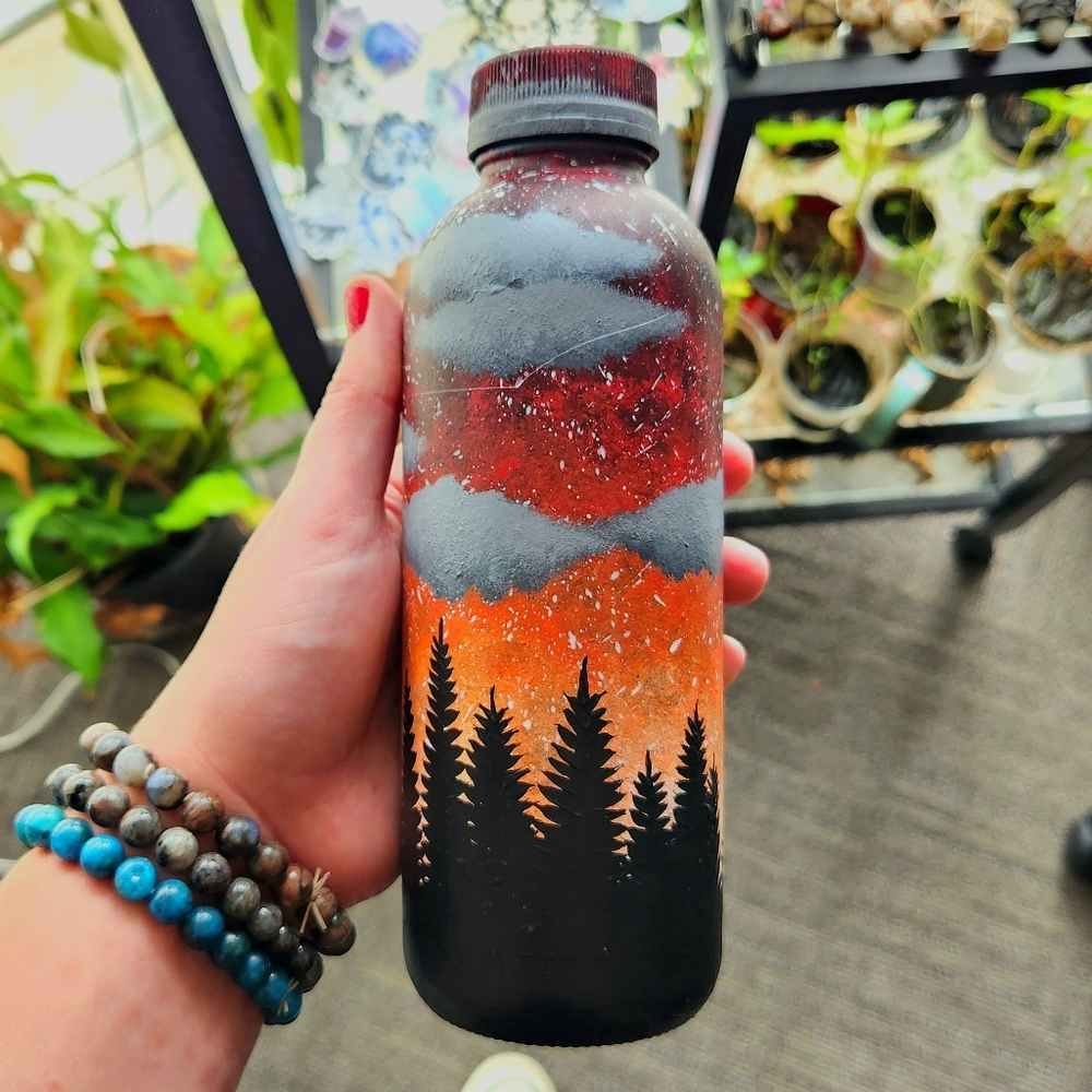 Night Sky Bottle Art